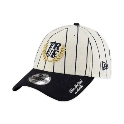 NEW ERA 9Forty True Pinstripe "Chrome White/Navy"