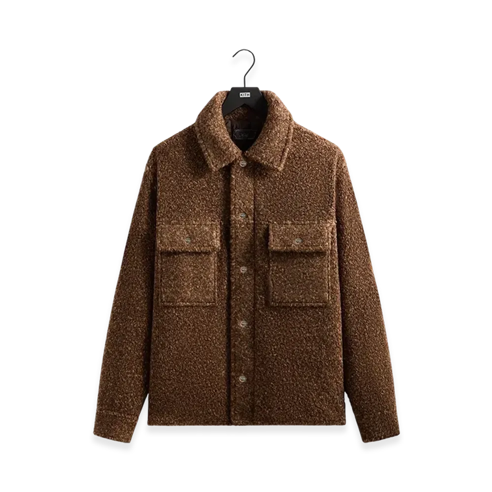 Kith Boucle Puffed Ace Shirt Jacket "Terra"