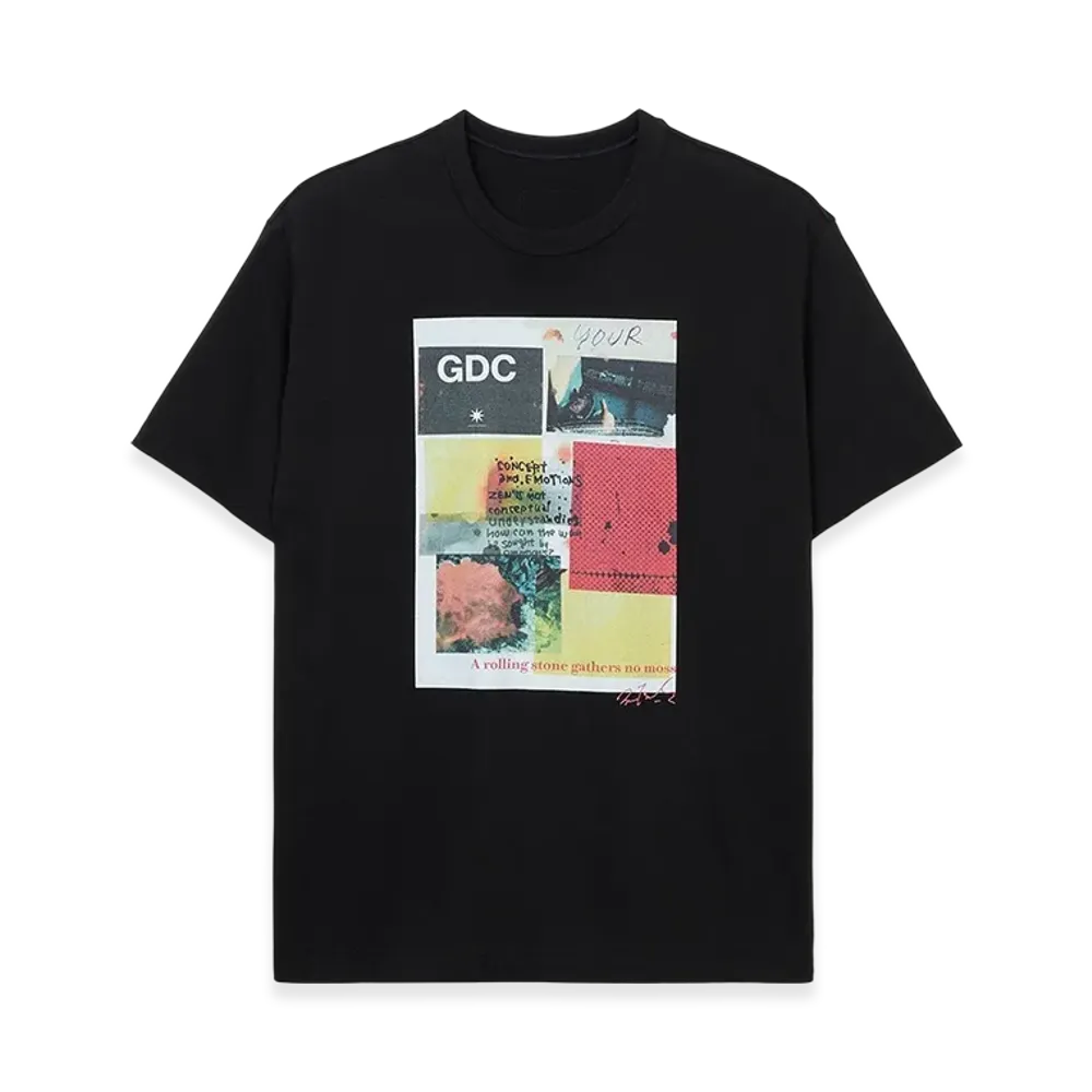 S'YTE x GDC Collage Art Graphic T-Shirt -Fluctuatingly 03- "Black"