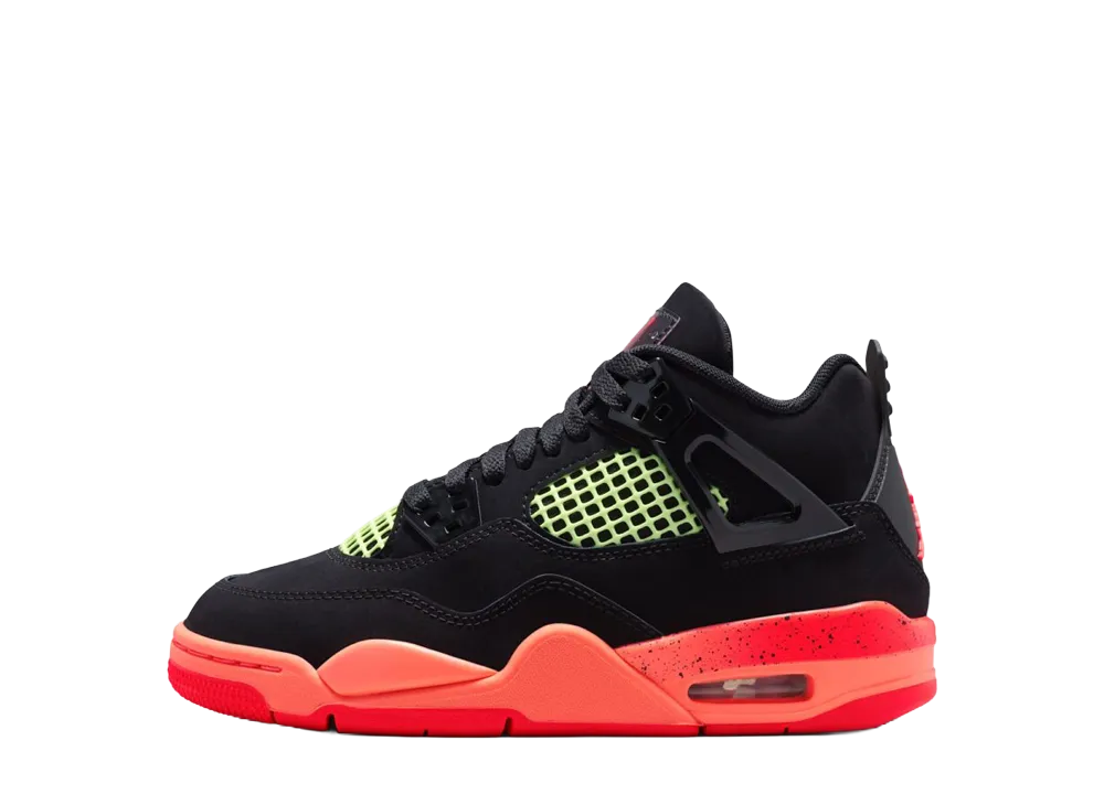 Nike GS Air Jordan 4 Retro "Black/Infrared 23"