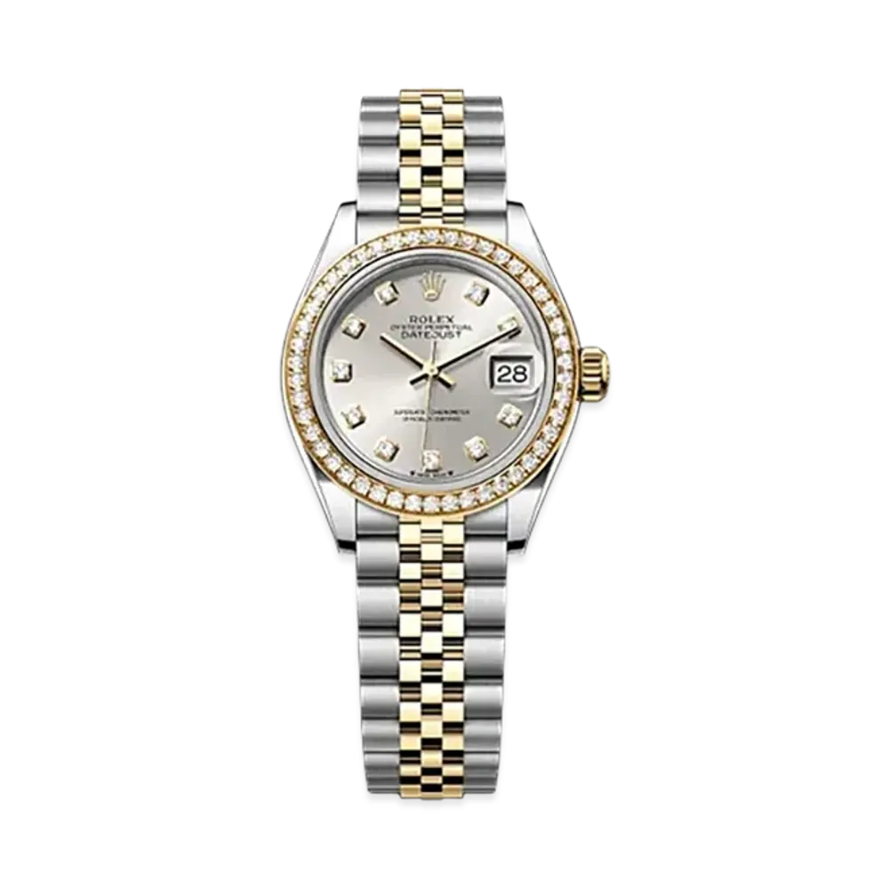 ROLEX Lady-Datejust 28mm Oystersteel & Yellow Gold Diamond 279383RBR "Silver"