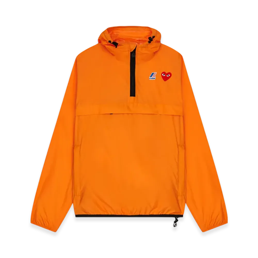 PLAY COMME des GARCONS K-Way Half Zip "Orange"
