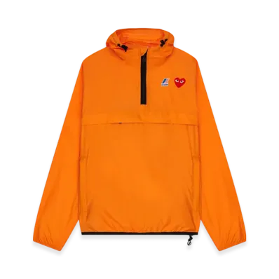PLAY COMME des GARCONS K-Way Half Zip "Orange"