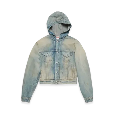 Acne Studios Denim Jacket With Hood "Mid Blue"