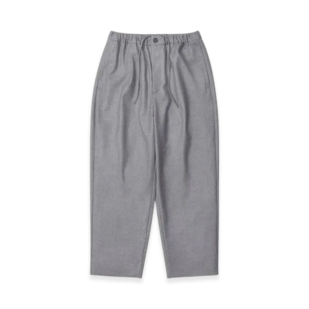 everyone Wool Flannel Easy Slacks "Gray"