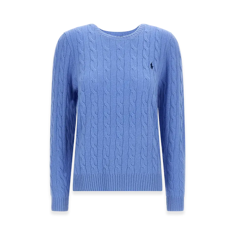 Polo Ralph Lauren Women's Cable Wool And Cashmere Crewneck Jumper "Blue"