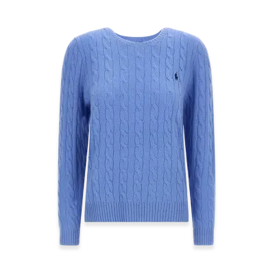 Polo Ralph Lauren Women's Cable Wool And Cashmere Crewneck Jumper "Blue"