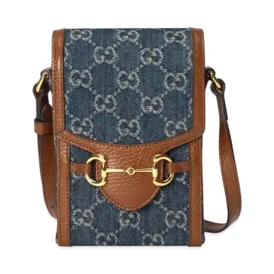 GUCCI Gucci Hose Bit 1955 Mini Bag "Blue/Ivory"