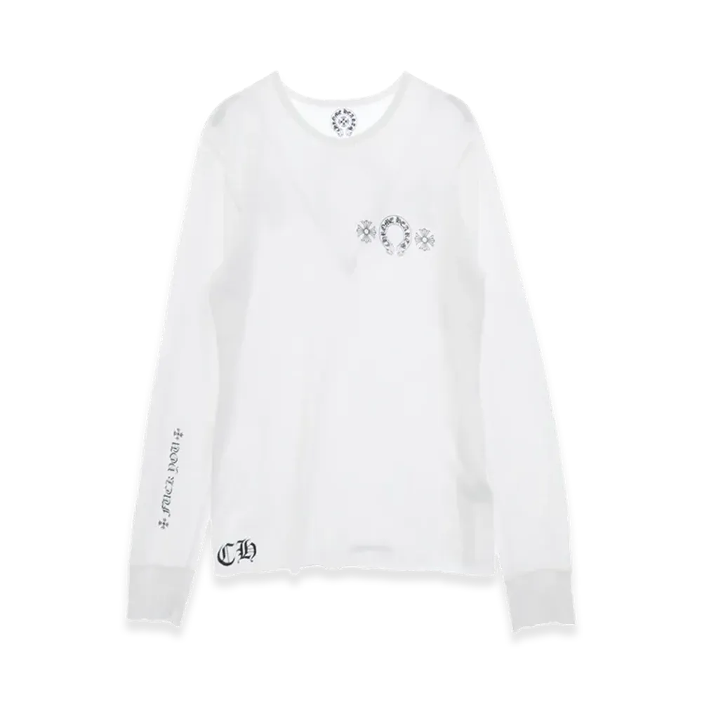 Chrome Hearts Horseshoe CH Plus Thermal L/S T-Shirt "White"