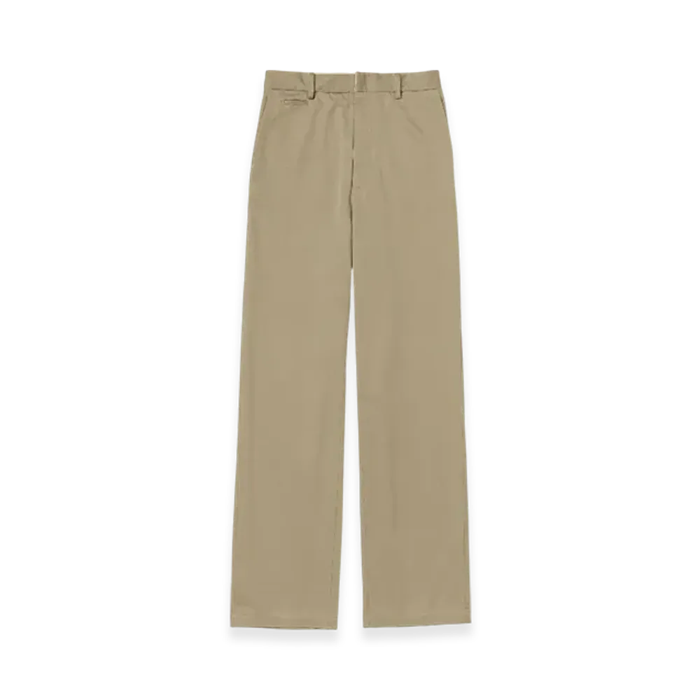 AURALEE Washed Finx Chino Narrow Pants "Light Khaki"