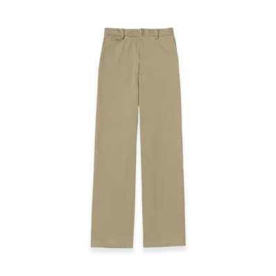 AURALEE Washed Finx Chino Narrow Pants "Light Khaki"