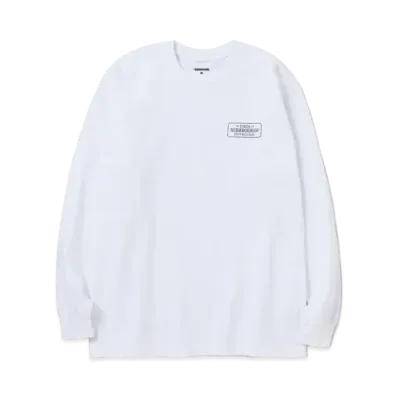 NEIGHBORHOOD BAR & SHIELD / C-TEE . LS "White"