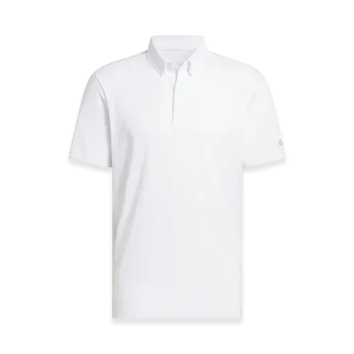 adidas Golf Go-To Textured Polo Shirt "White"