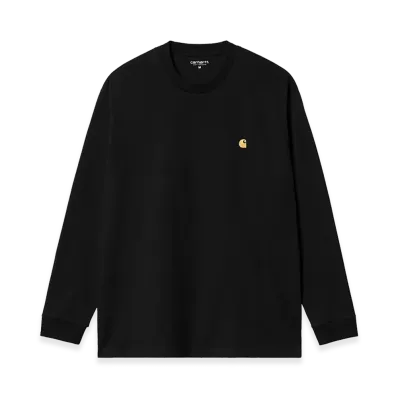 Carhartt WIP L/S Chase T-Shirt "Black/Gold"