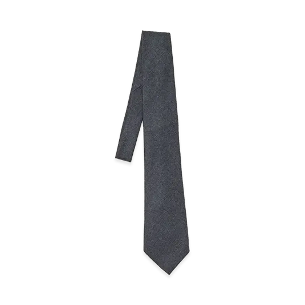 AURALEE Super Light Wool Tie "Top Charcoal"