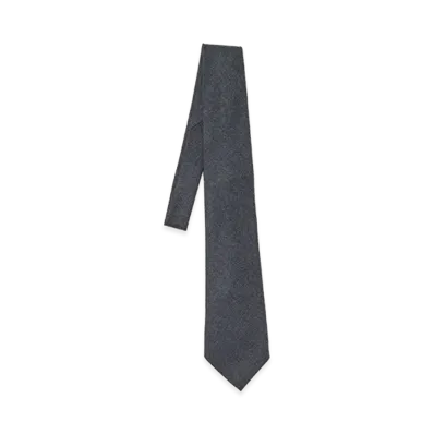 AURALEE Super Light Wool Tie "Top Charcoal"