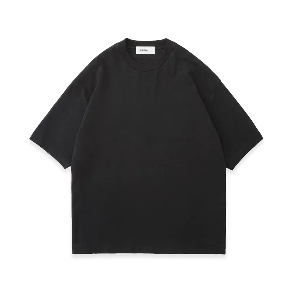 everyone American Cotton Tee Shirt "Black"