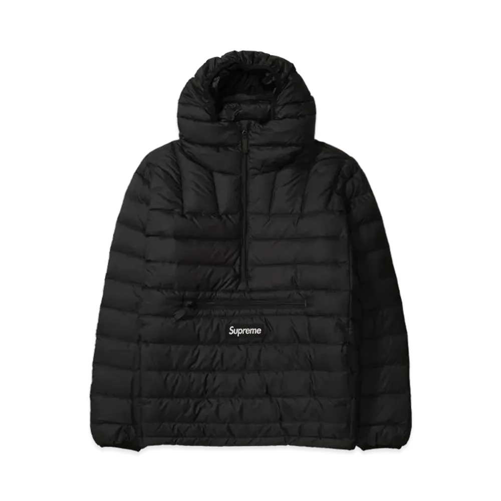 Supreme Micro Down Half Zip Hooded Pullover "Black"