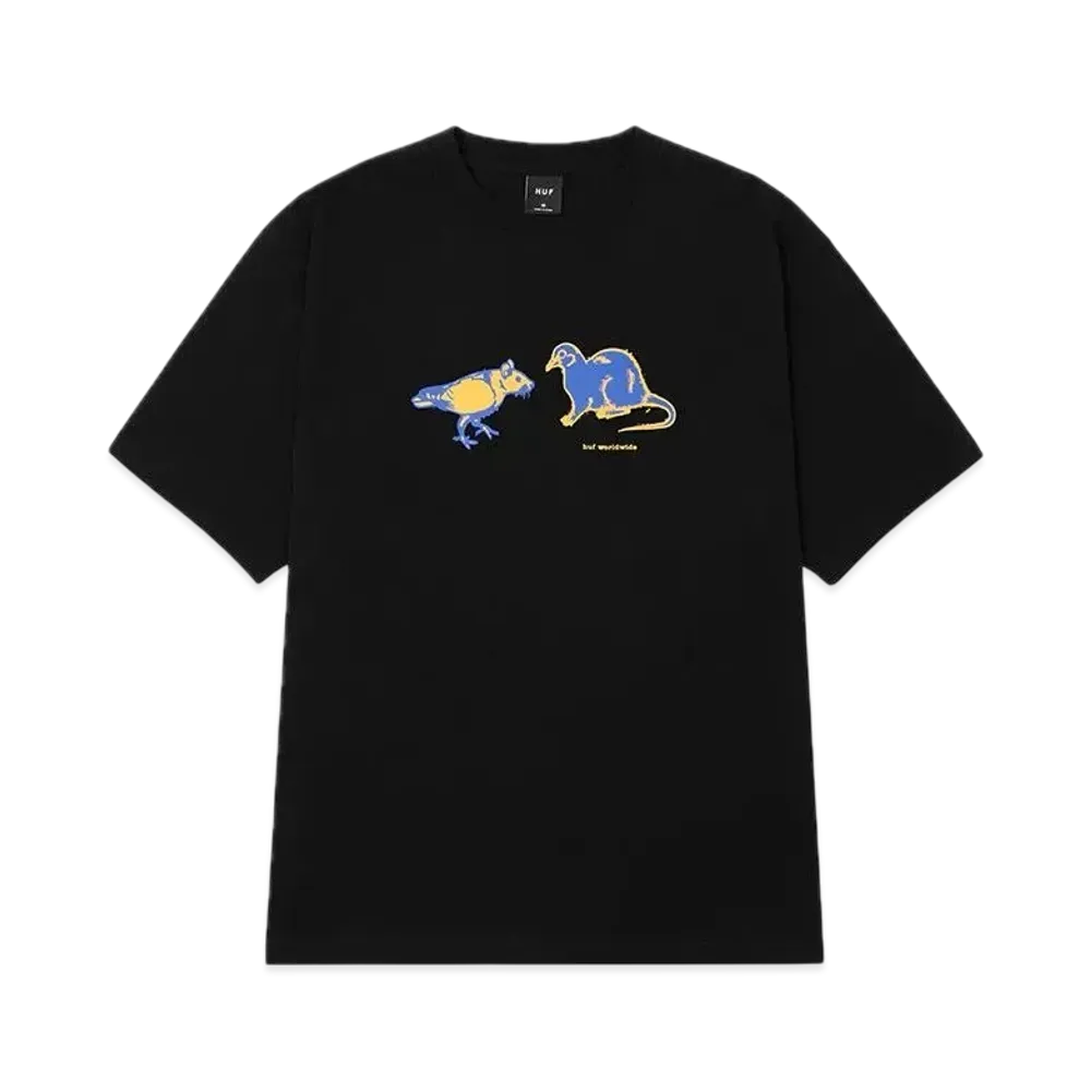 HUF Rigeon Pat Tee "Black"
