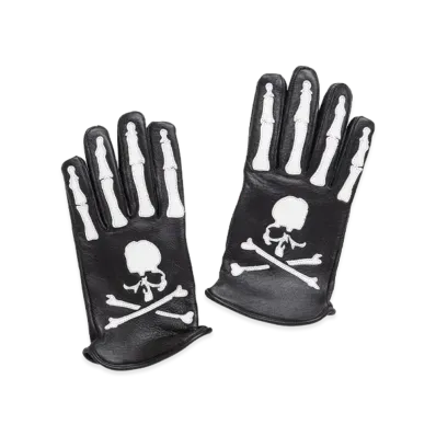 VANSON x MASTERMIND BONE GLOVES CUSTOM "BLACK"