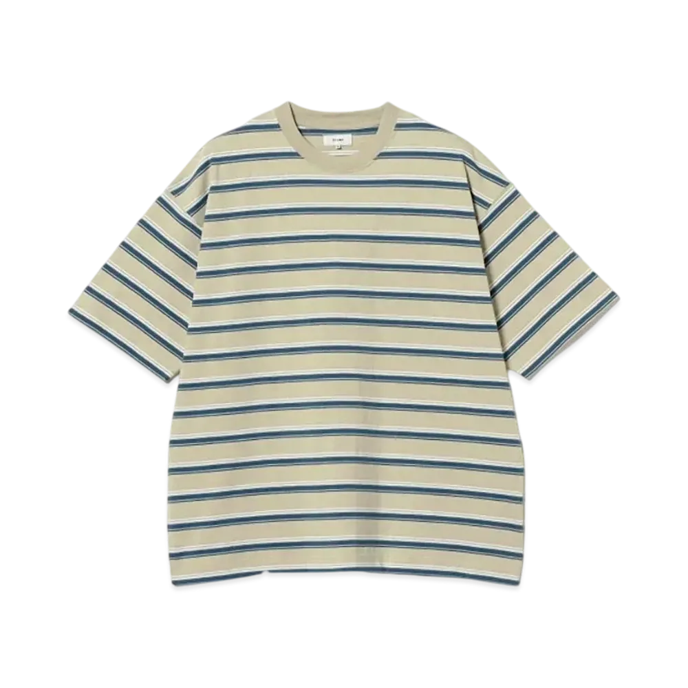 BEAMS Loose Border Tee "Sand"