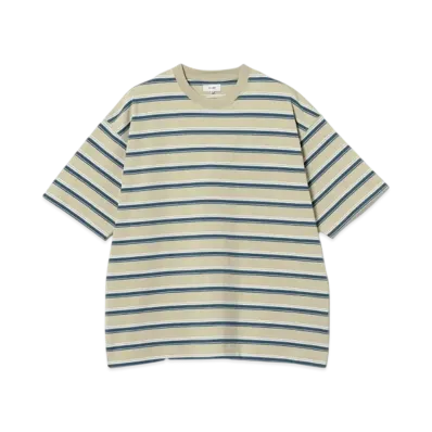 BEAMS Loose Border Tee "Sand"