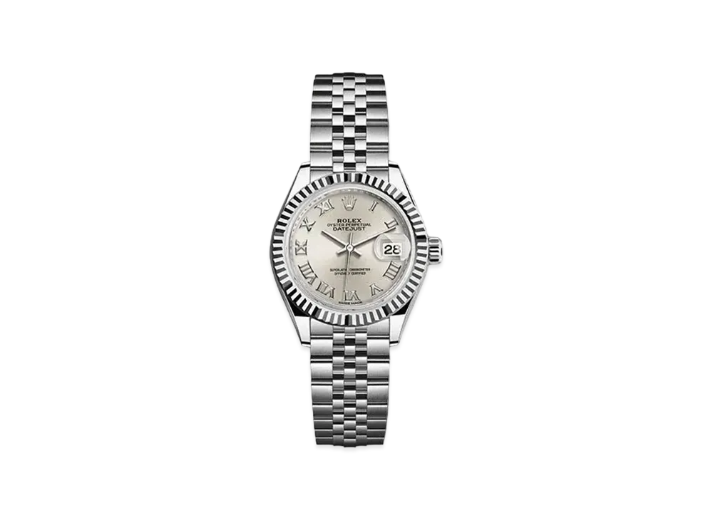 ROLEX Date-Just 28 Silver Dial 279174