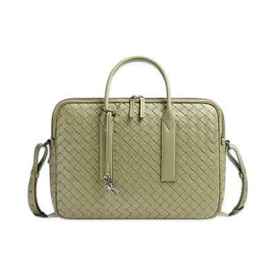Bottega Veneta Getaway Briefcase "Travertine"