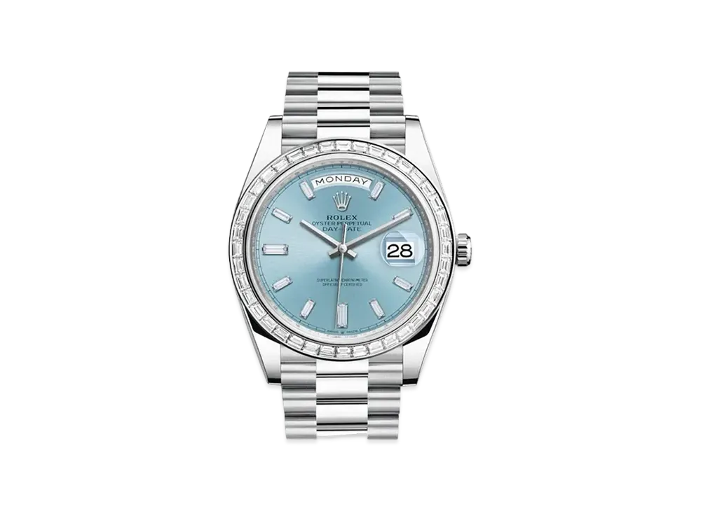 ROLEX Day-Date 40 Oyster 40mm "Ice Blue/Platinum"