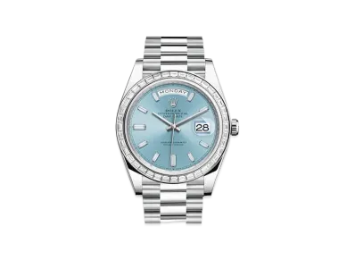 ROLEX Day-Date 40 Oyster 40mm "Ice Blue/Platinum"