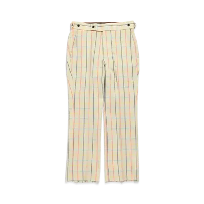 Needles SIDE TAB TROUSER - WOOL GABARDINE / PT. "Plaid"