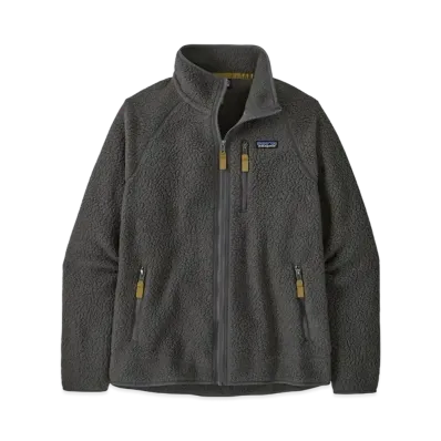 Patagonia Men's Fleece Jacket Zip Up Outer Boa Jacket "GrayCharcoal"