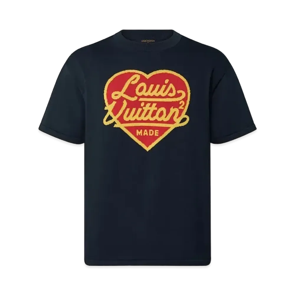 Louis Vuitton x NIGO HEART S/S CREWNECK "Navy"