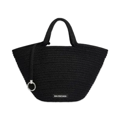 BALENCIAGA Ibiza Medium Basket With Strap "Black"