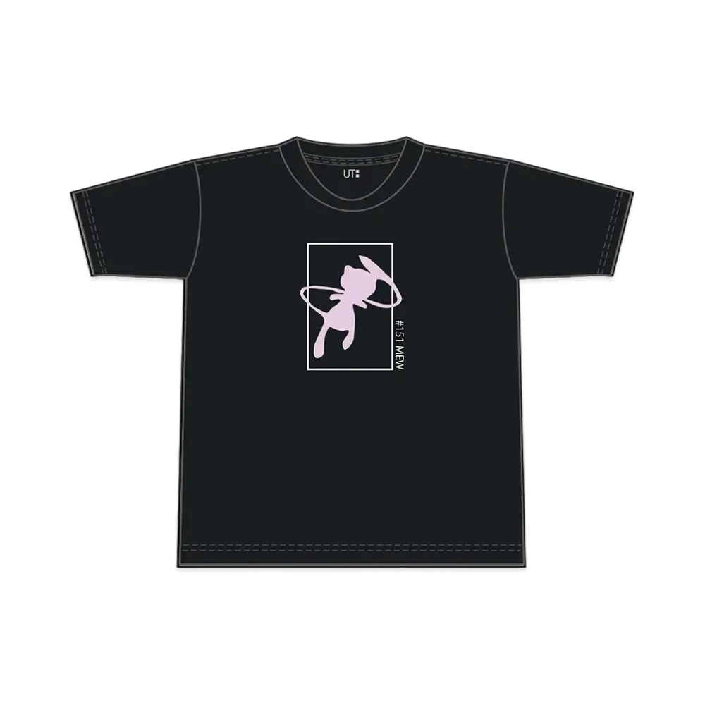 Uniqlo Women Pokemon All Stars UT Graphic T-Shirt Mew "Black"