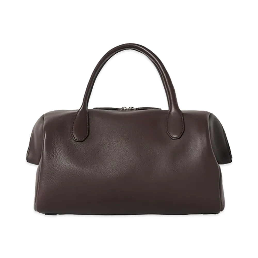 The Row Women's Faye Leather Bag "Dark Brown"