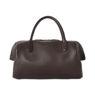 The Row Women's Faye Leather Bag "Dark Brown"