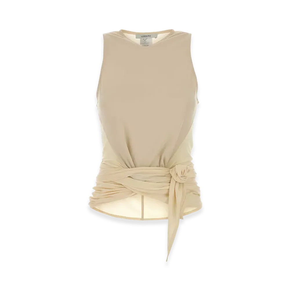 LEMAIRE Women's Stretch Viscose Top "Cream"