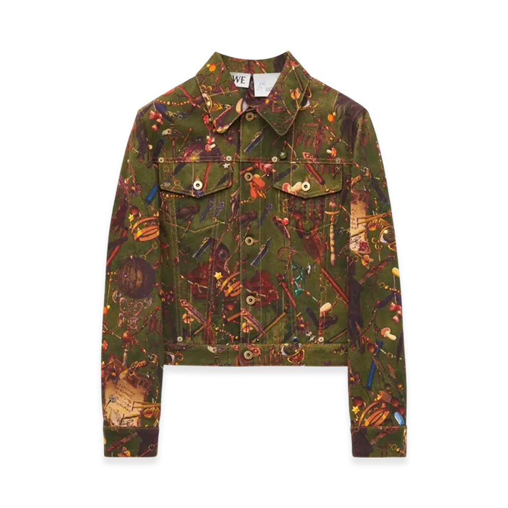 LOEWE x Howl's Moving Castle Magical Objects Jacket in Denim "Multicolor"