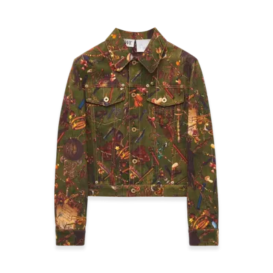 LOEWE x Howl's Moving Castle Magical Objects Jacket in Denim "Multicolor"