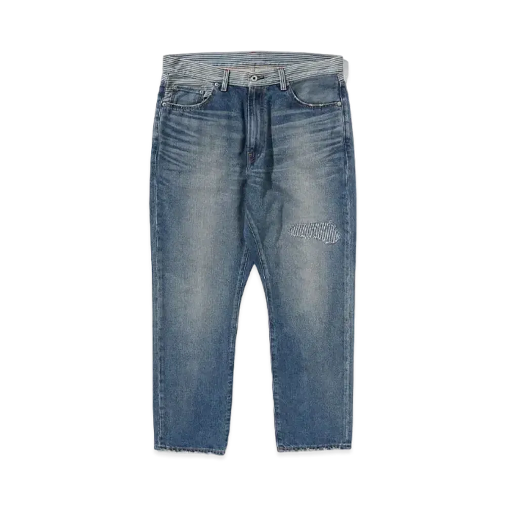 A BATHING APE x Sean Wotherspoon Crazy Denim Pants "Indigo"