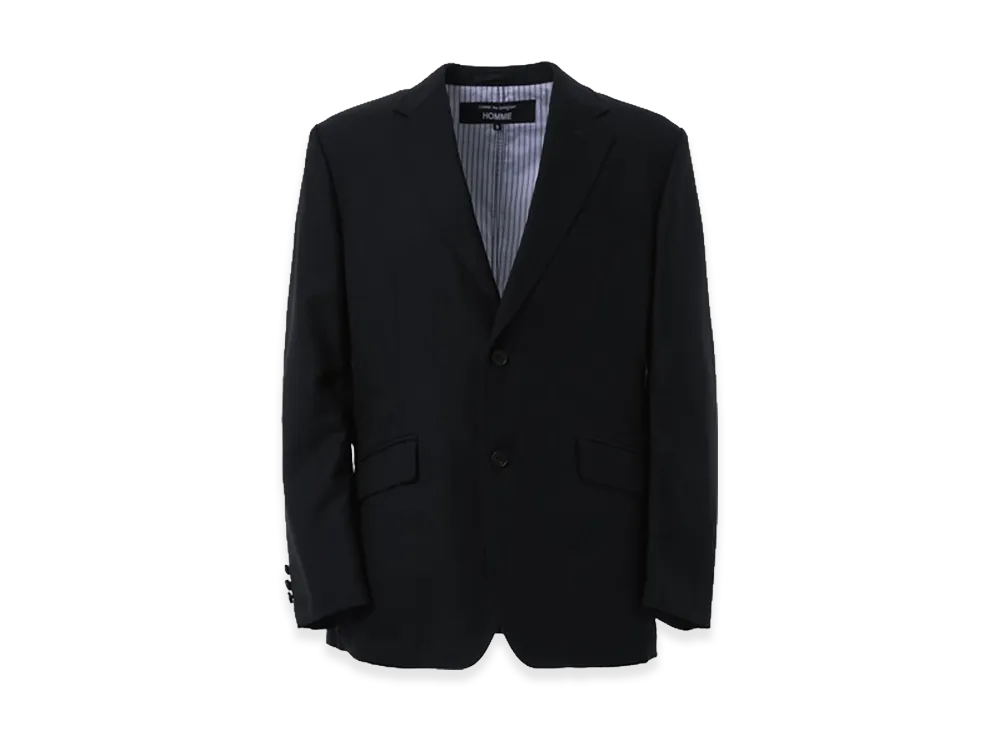 COMME des GARCONS HOMME Wool Gabardine Classic Jacket "Navy"
