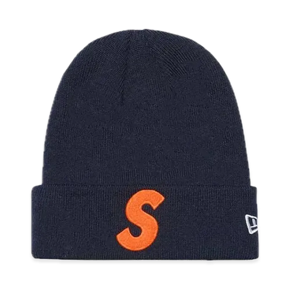 Supreme New Era S Logo Beanie "Navy" (19FW)