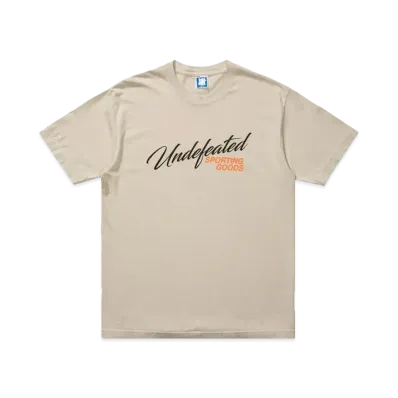 UNDEFEATED Script Shop S/S Tee "Beige"
