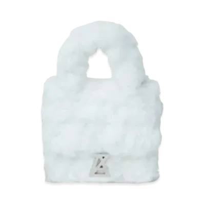 ANREALAGE Photochromic Logo Fur Bag "White/Purple Monogram"