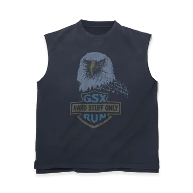 GOD SELECTION XXX Road Eagle Sleeveless GSX-S26-SL-02 "Faded Black"