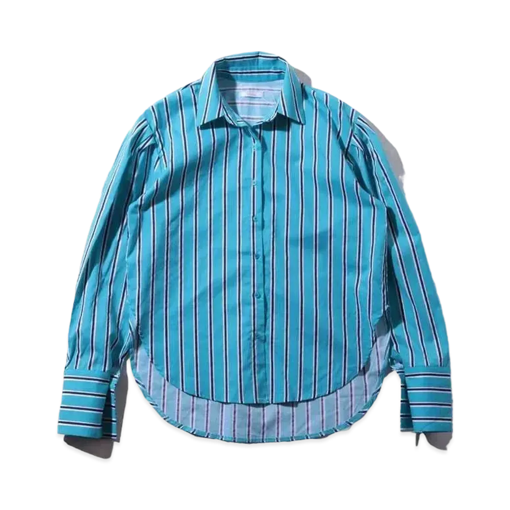 atmos pink Striped Shirt TX "Blue"