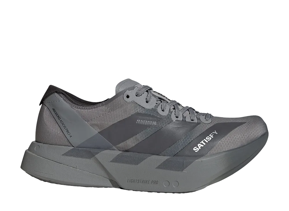 adidas Women's Adizero Adios Pro 4 Satisf "Core Black/Night Metallic"