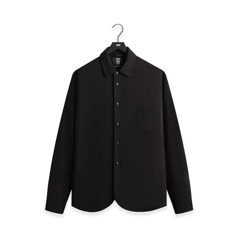 Kith &Kin x Giorgio Armani Milano Crepe Entrepreneur Shirt "Black"