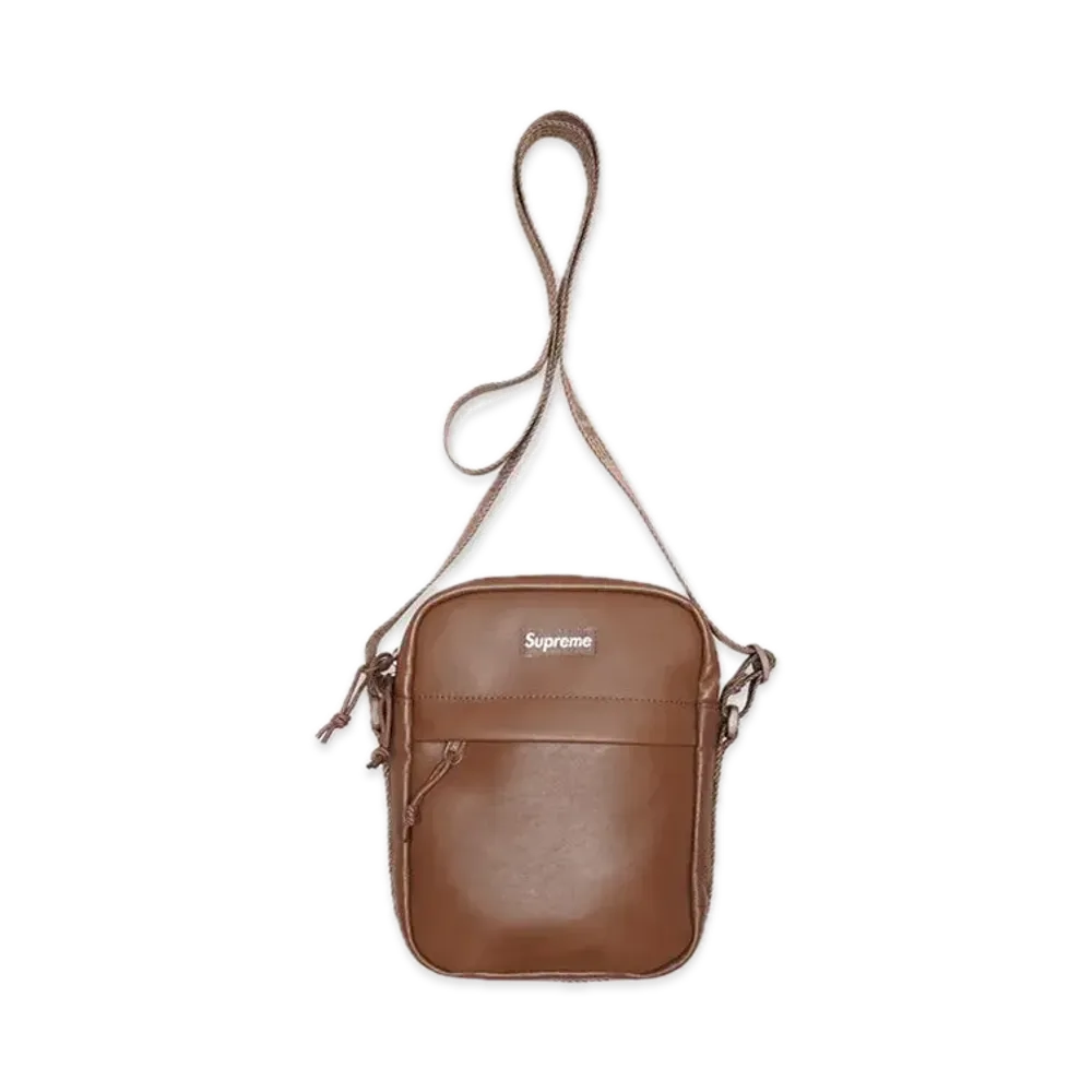 Supreme Leather Shoulder Bag 